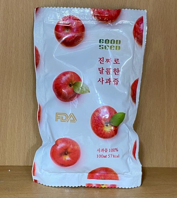 식약처, 푸른산참농원 진짜로달콤한사과즙 판매중단 및 회수조치