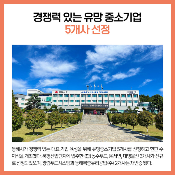 [카드뉴스] 강원 동해시 주요뉴스 (11월 21일)
