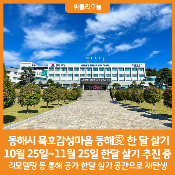 [위클리오늘] 동해시, 묵호감성마을 동해愛 한 달 살기