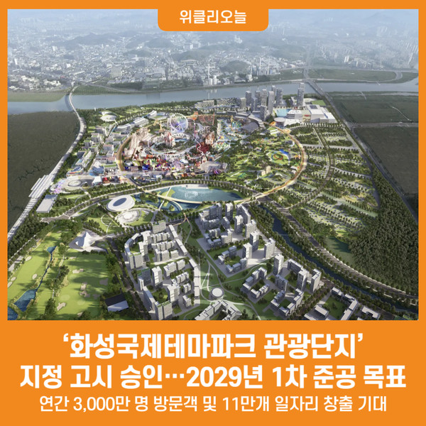 [위클리오늘] 화성국제테마파크 관광단지 지정 고시 승인... 2029년 1차 준공 목표