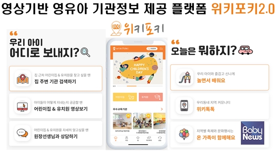 (주)위키포키, 영유아 기관 정보제공 플랫폼 위키포키 2.0 앱 서비스 개시