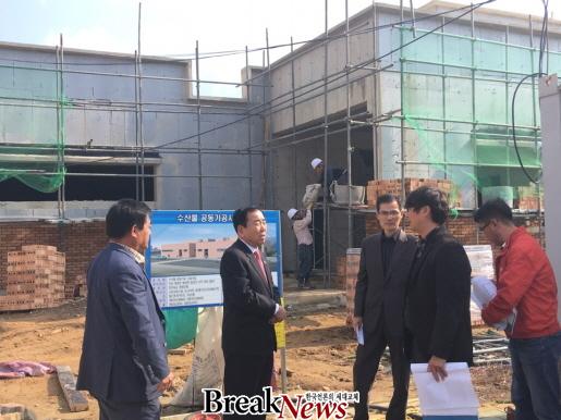 김준성 영광군수, 법성면 뉴타운 건설현장 방문