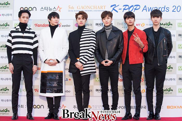 ［포토］빅스, 리더형만 드레스코드가 레드 (가온어워드)