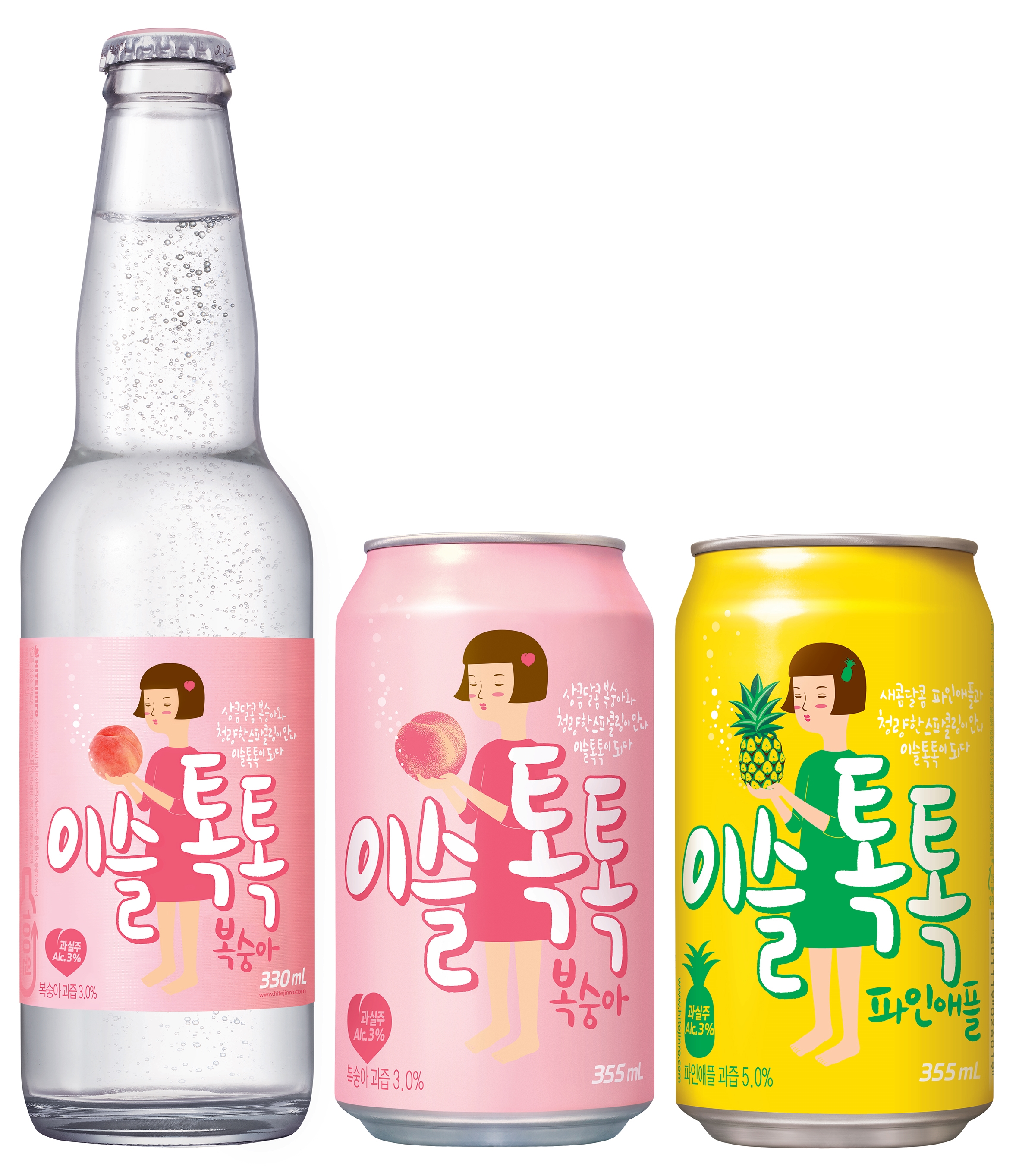 탄산주에 마음뺏긴 혼술족..‘이슬톡톡’ 초당 1.4병 팔렸다
