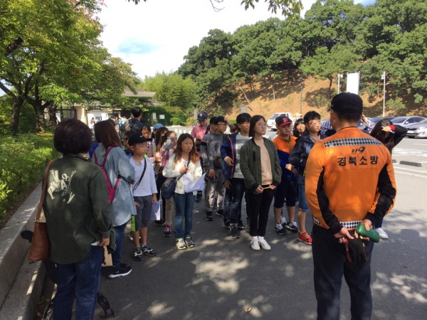 칠곡소방서, 지역 초등생 수학여행 동행