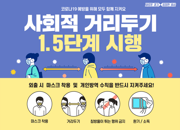 조광한 남양주시장. 사회적 거리두기 1.5단계 격상에 따른 긴급영상회의 개최