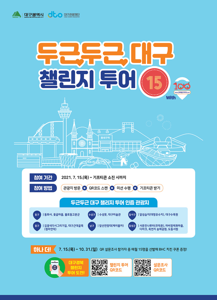 대구관광재단, ‘두근두근 챌린지 투어’ 진행