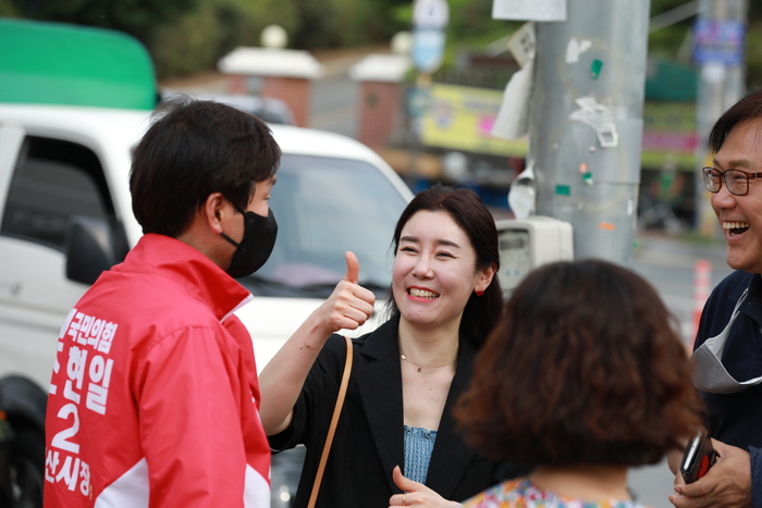 조현일 경산시장 후보, 하양·진량권 합동 유세로 공식 선거 운동시작