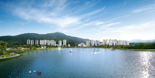 백운 아파트 투시도