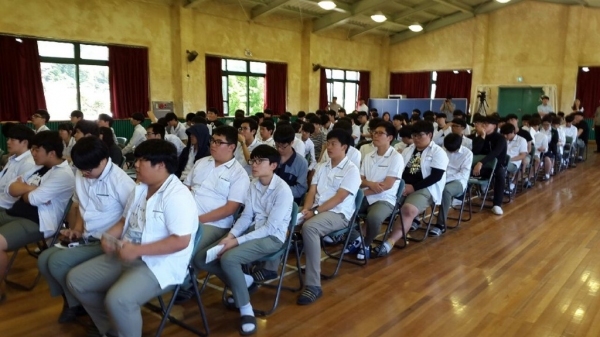 대전충남병무청, 서산운산고교에서 병무행정 설명회