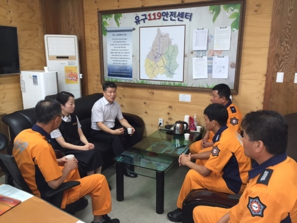 공주소방서, 119안전센터 관서장 격려방문