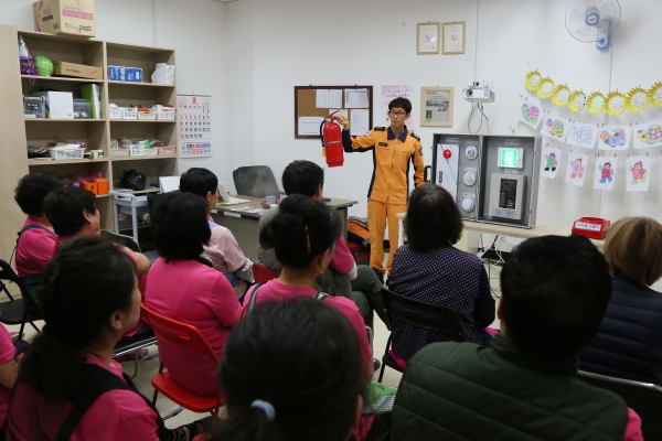 논산소방서, 강경효사랑요양병원 소방안전교육