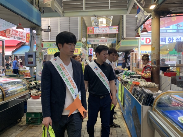 아산시기업경제과, 전통시장 NEW장보기 행사 가져