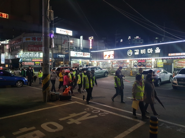온양2동, 민·관 합동순찰 실시