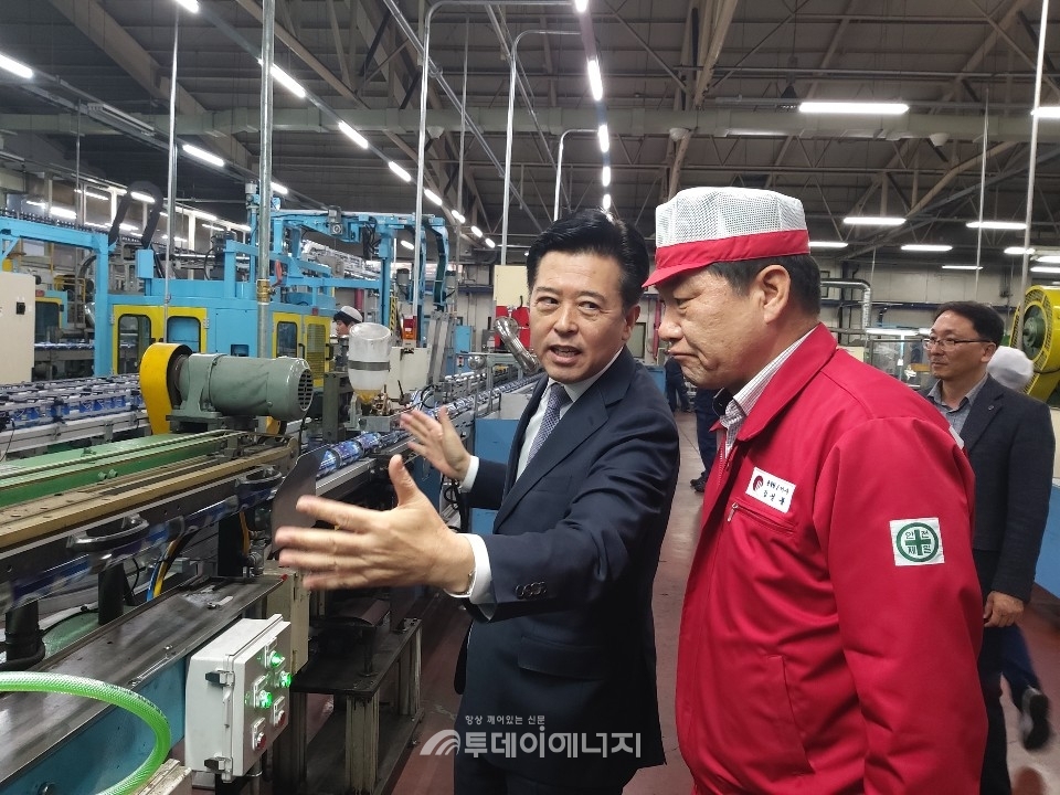 가스안전公 충남, 파열방지 부탄캔 제조사 대륙제관방문