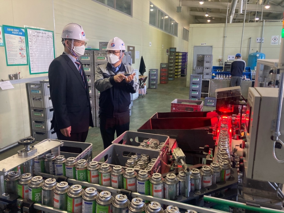 임해종 가스안전公 사장, 대성산업(주) 부탄캔사업소 방문