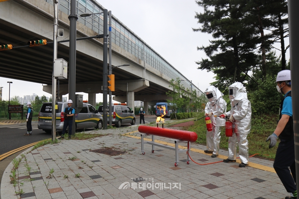 인천도시가스, 유관기관 합동 비상훈련