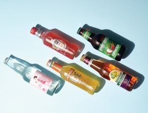 편의점에서  만나는 과일 탄산주와 맥주