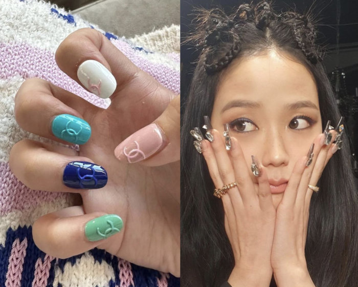 블랙핑크 멤버별 네일 아트 시안 모아보기! 제니 샤넬 네일, 지수 자개 네일, 로제 프렌치 네일 등 유니스텔라 블랙핑크 네일샵 공유