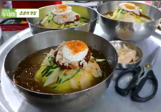생방송 투데이 경주 밀면, 반죽에 치자 물 넣는 게 비법 찰기 남달라