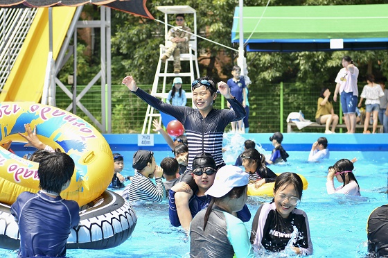 공군 제19전투비행단 어린이 수상안전 교육