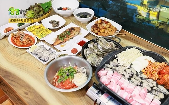 2TV저녁 생생정보 통영 굴 한 상, 당일생산한 굴로 요리 굴 어묵, 굴 탕수 인기