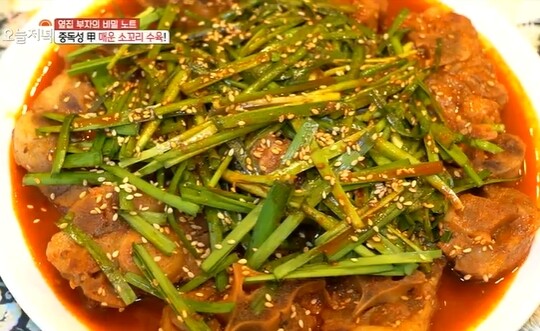 '생방송 오늘저녁' 옆집 부자의 비밀 노트, 담양 매운 소꼬리 수육X육회비빔밥