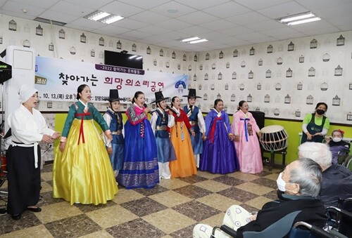 경기소리보존회, 양평요양원 ‘찾아가는 문화활동’ 공연
