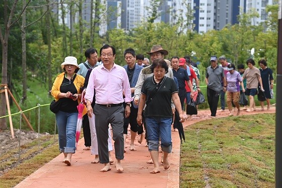 하남시, 미사한강5호공원 구산둘레길 조성 완료...이현재 걷기 좋은 하남 만드는데 최선