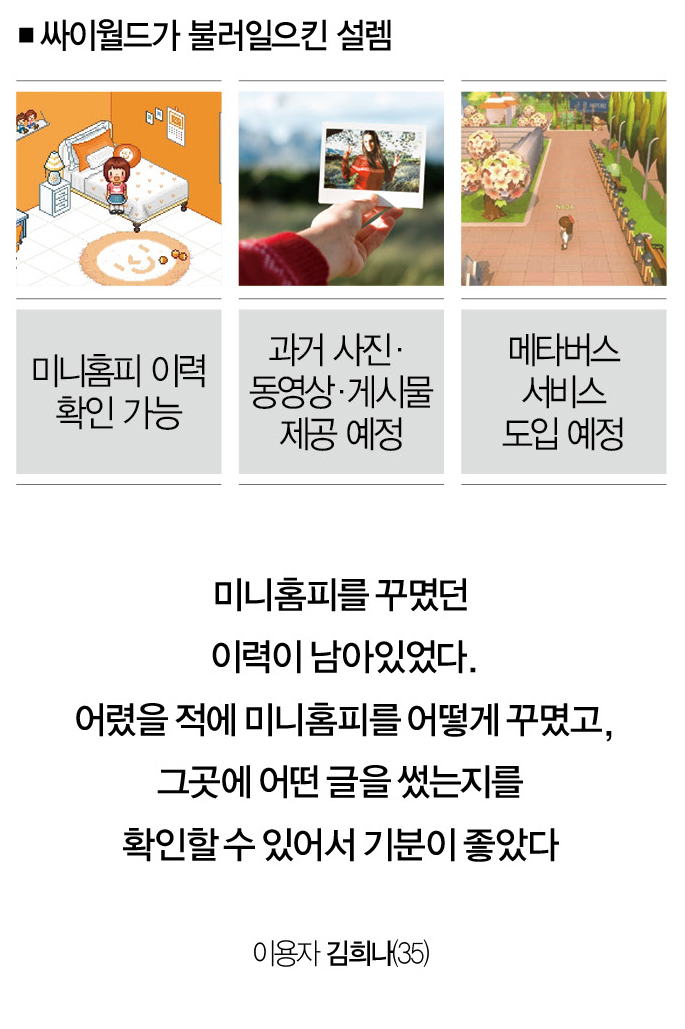 부활 노리는 싸이월드 1촌의 역설