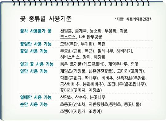 꽃차 알고 먹으면 더 즐길 수 있다