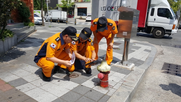 포항북부소방서, 소화전과 소방용수시설 점검
