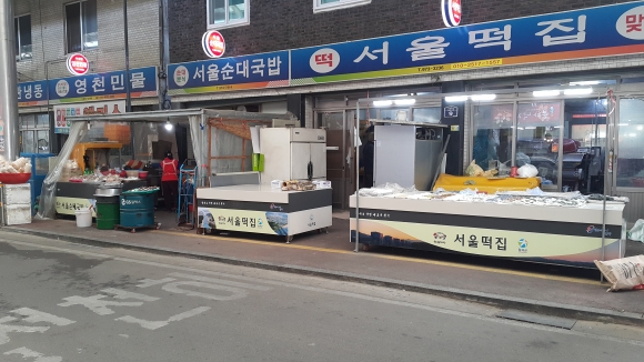 칠곡 왜관시장, 가판대 42개 설치 완료