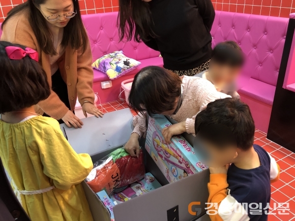 굿네이버스 경북서부지부, 상록모자원 양육 물품 전달 