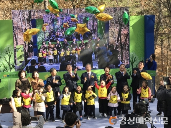 영천 별빛유아숲체험원 문 활짝…도시아이들, 자연 벗 삼아 뛰논다