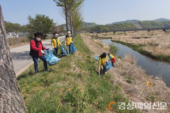 안동시 일직면 주민자치위원회 봄맞이 환경 정화활동