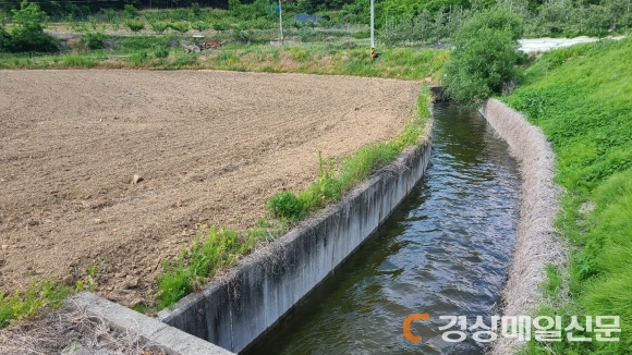 안동북부지구 농촌용수개발사업 용수공급 시작