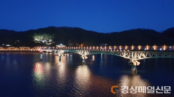 안동시, 동절기 월영교 분수 가동 중단