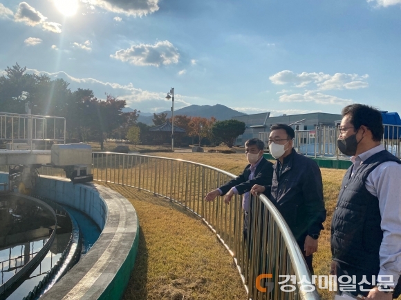 최종원 대구환경청장, 칠곡 약목공공하수처리시설 실태 점검