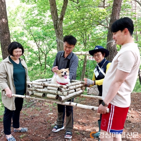 국립검마산자연휴양림, 반려견의 봄날 산책