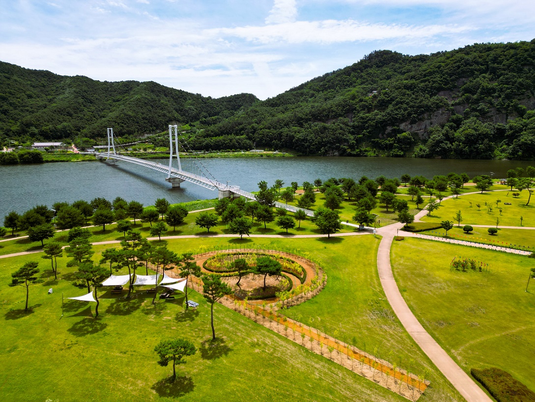 상주 낙동강 경천섬 무궁화동산 새단장