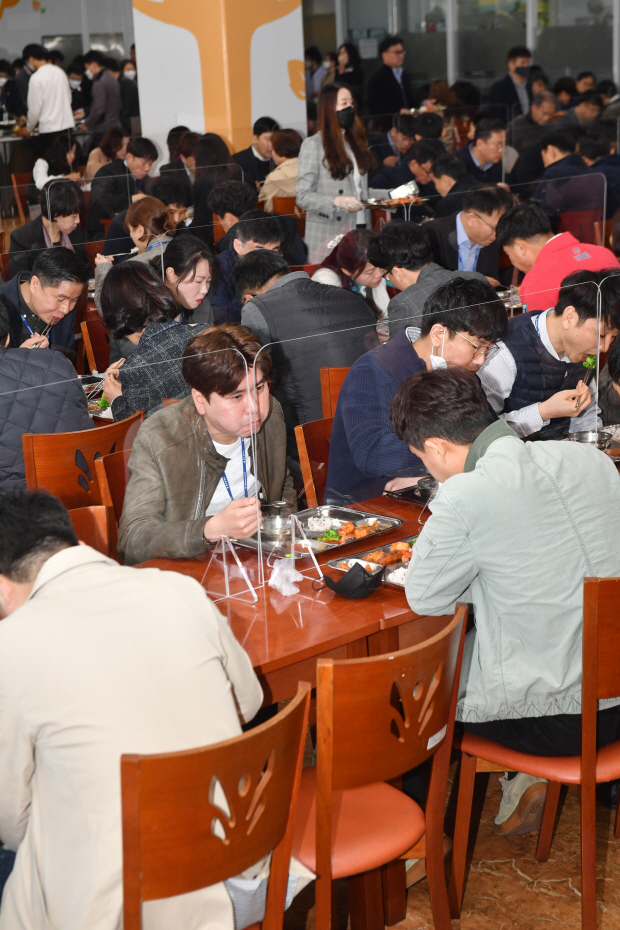 광주시 구내식당 가림막 설치