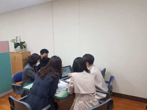 지산중학교, 동부 원격수업 연구시범학교 운영