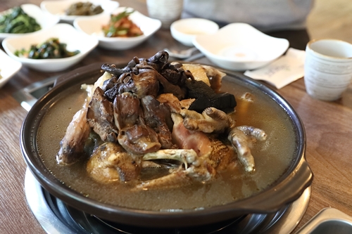 춘천 맛집 산촌, 토종닭을 재료로 약백숙 선보여