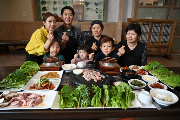건강한 밥상 옥천 유기농 쌈밥 전문점 지선생쌈촌