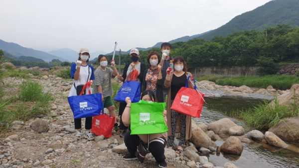 화개 계곡서 경남플로깅니캉내캉전개