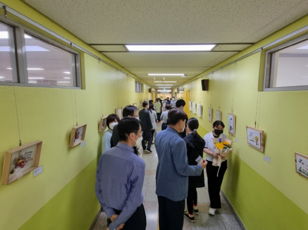 금천고, 청주에덴원과 합동으로 캘리그래피 전시회 개최