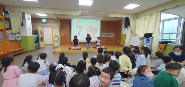 옥산유치원, 생명을 살리는 소중한 경험