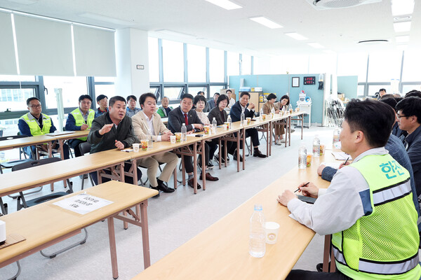 유성구의회 사회도시위원회, 대정동 물류센터 건립에 따른 주민불편 해소를 위한 현장방문 실시