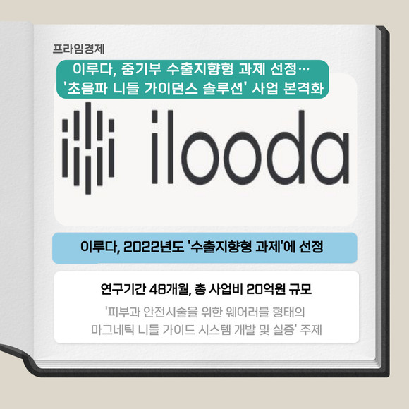 [카드] 이루다 초음파 니들 가이던스 솔루션 사업 본격화